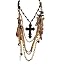 Victorian Cross Collage Necklace