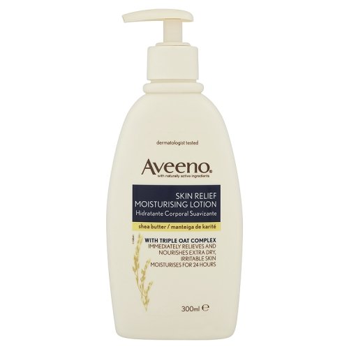 Aveeno Skin Relief Feuchtigkeitslotion mit Shea Butter f&uuml;r extra trockene Haut 300ml Preisvergleich