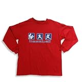 Mis Tee V-Us - Boys Long Sleeve Tee Shirt, Red