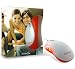 Canyon Optical 3 button mouse,800 dpi,USB/PS2,Orange light scroll wheel,Colour White & Orange
