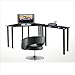 RTA Home and OfficeTempered Glass L-Shape Corner Laptop Desk