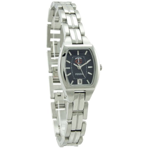 Fossil Minnesota Twins Ladies Stainless Steel Cushion Watch