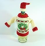 Liquor Wine Bottle Cover Sweater Jacket Set Christmas Gift