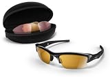 Oakley Flak Jacket XLJ Women's Sport Performance Golf Array Casual Sunglasses Color: Jet Black/Gold Iridium