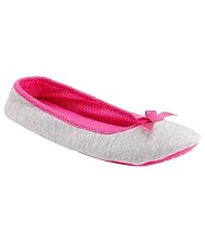 Maternity Grey / Pink Spot Slipper