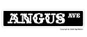 ANGUS - Street Sign - beef cattle farm cow bull steer