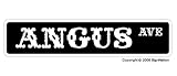 ANGUS - Street Sign - beef cattle farm cow bull steer