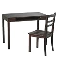 Desk and Chair Set-Espresso