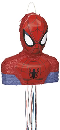 Spiderman pinata, shaped pull string