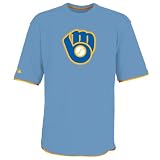 Milwaukee Brewers Control Polo by Antigua - Navy Medium