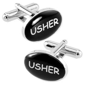 Usher by Necktie Accessories silver silver plated cufflinks