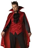 In Character Costumes - LLC Men's Dashing Devil Costume - Red Black - X-Large