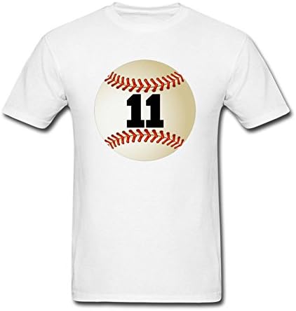 Nevmore Men's 11 Baseball Short Sleeve T-Shirt XXX-Large White