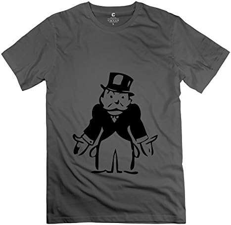 Enocho Men's Mr Monopoly T-shirt - XL DeepHeather