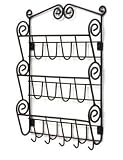 Black Scroll Letter Mail Organizer & Key Rack Decor