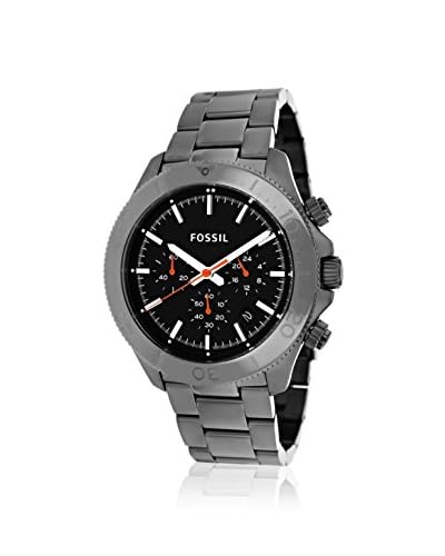 Fossil Men’s CH2864 Retro Traveler Gunmetal/Black Stainless Steel Bracelet Watch