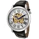 Rotary GS10032-21 Men's Automatic Skeletonized See-Thru Gold Dial Black Leather $129