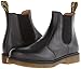 Dr. Martens Unisex 2976 Smooth Leather Chelsea Boot, Black, 5 Women/4 Men