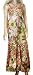 Ladies Pretty little Orange yellow and white Floral Summer Long Maxi Dress in 100% cotton with elasticated bust, for women size 10