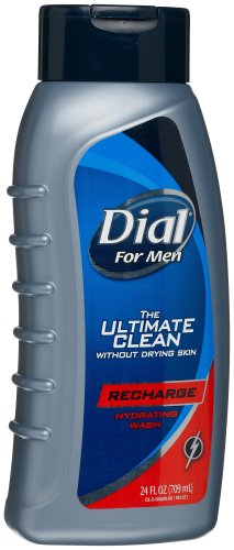 Dial for Men, Ultimate Clean Hydrating Wash, Recharge, 24-Ounce Bottles (Pack of 3)