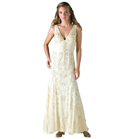Formal Evening Gown. Silk Beaded Tank Dress for Prom, Party, Wedding by Sean Collection (50102)