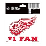 DETROIT RED WINGS 3"X4" ULTRA DECAL WINDOW CLING