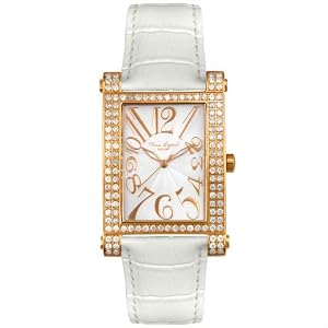 41NzxFWNc0L. SL500 AA300  Swiss Legend Womens 40029 RG SIL WHT Eleganza Diamonds Rose Gold Tone Watch