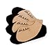 No Show Non Slip Women's Cotton Sock – SHEEC SoleHugger Secret - Black Small 4 Pairs