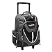 17 Inch Gray Wheeled Bookbag / Rolling Student School Backpack