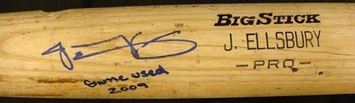 Jacoby Ellsbury Signed Game Used 2009 Boston Red Sox Bat - Autographed MLB Bats