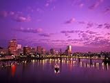 Sunrise over Spirit of Portland Ship, Willamette River, Portland, Oregon, USA Photographic Poster Print by Janis Miglavs, 30x40