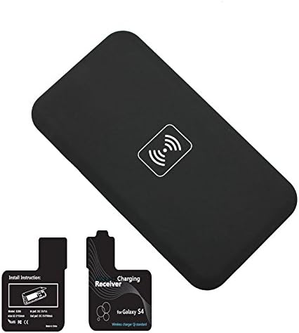 Digiespow Qi Wireless Charger Charging Pad Dock + Receiver Kit for Samsung Galaxy S3 S4 S5 N2 N3 N4 (BlACK for Samsung S4)