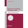 Advances in Cryptology - EUROCRYPT 2006: 25th International Conference on the Theory and Applications of Cryptographic... by Serge Vaudenay