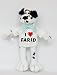 Plush Stuffed Dalmatian Dog toy with I Love Farid