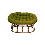 Double Papasan Chair with Fabric Cushion