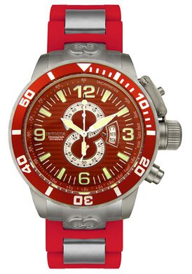 Invicta Men's 6597 Corduba Collection Red Chronograph Stainless Steel Watch