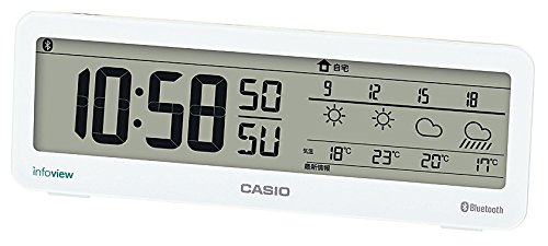 カシオ モバイルリンク機能搭載デジタル電波時計 お天気お知らせクロック 音声案内機能付き DWS-200J-7JF