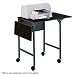Safco 1876BL - Mobile Machine Stand w/Drop Leaves, 2-Shelf, 36w x 18d x 26-3/4h, Black-SAF1876BL