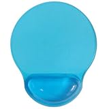 LUPO Luxury Ergonomic Gel Mouse Mat with Removable Wrist Support - LIGHT BLUE