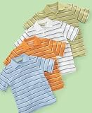 Greendog Little Boy Striped Pique Polo