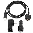 3 pcs USB ActiveSync Charge Kit fits Sony Cybershot DSC-T1, DSC-T11, DSC-M1, DSC-T3 Digital Cameras