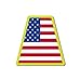Firefighter Helmet Tetrahedron Fire Helmet Stickers - USA American Flag