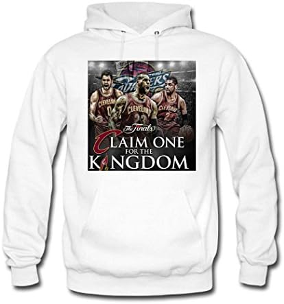 SWLM Fashion Printing Customized NBA Finals championship Cleveland Cavaliers Men's Classic Hoodie Sweatshirt XXX-Large White