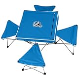 North Pole Detroit Lions Folding Table and Stool