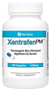 Xentrafen PM - Maximum strength night-time diet pills. Stimulant free appetite suppression, weight loss, cortisol control and weight management. Lose weight AND sleep great! 30 capsules and 430mg