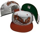 Texas Longhorns White/Orange Two Tone Plastic Snapback Adjustable Plastic Snap Back Hat / Cap