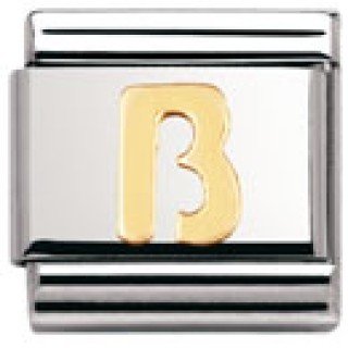 Nomination Composable Classic BESONDERE BUCHST. Edelstahl und 18K-Gold (Beta) 030103 Preisvergleich