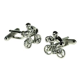 Hommes Boutons de manchette Designer Nouveaut� Mode Coffret Cadeau - Cycle Racer - Parfait cadeau de No�l