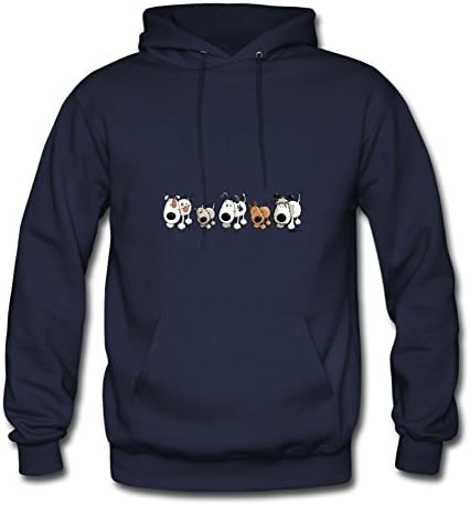 Sarahdiaz Women Funny Dogs - Dog - Doggy Painting Sweatshirts (small,navy)