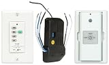 Craftmade UC-2000-2 Universal Remote and Wall Control with Receiver and Handset Wall Mount Bracket